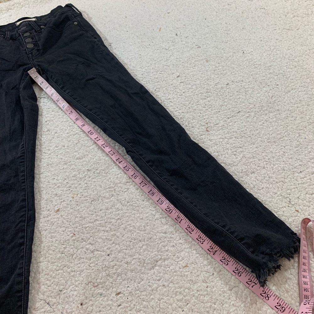 Madewell Berkeley black button through skinny jean - Picture 3 of 7